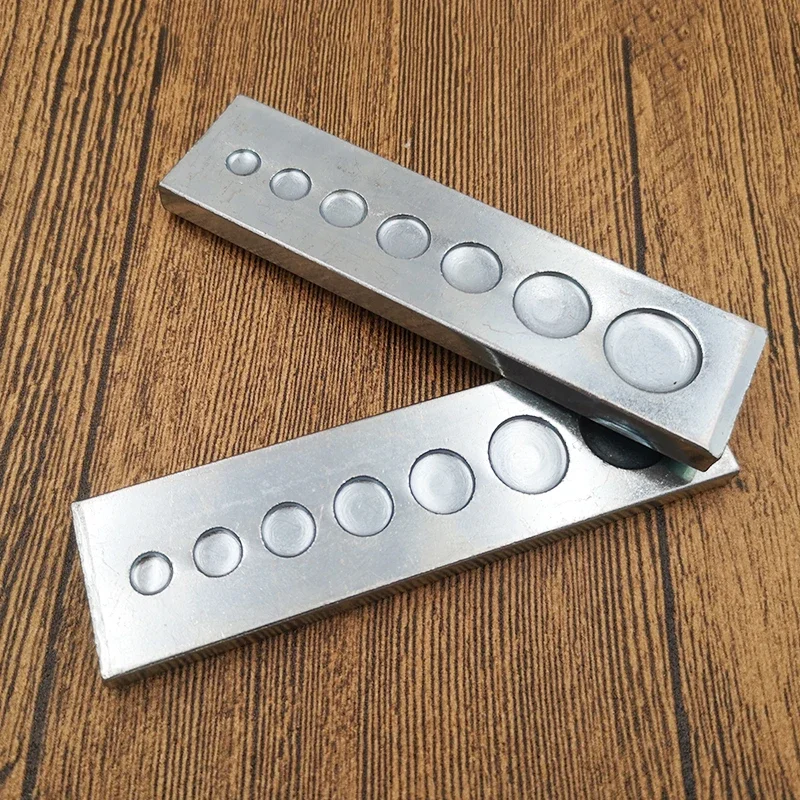 Leatherwork Rivet Setter - 7 in 1 底板リベットボタンセッターダイベース DIY 作業ツール穴パンチスナップボタンレザークラフトツール