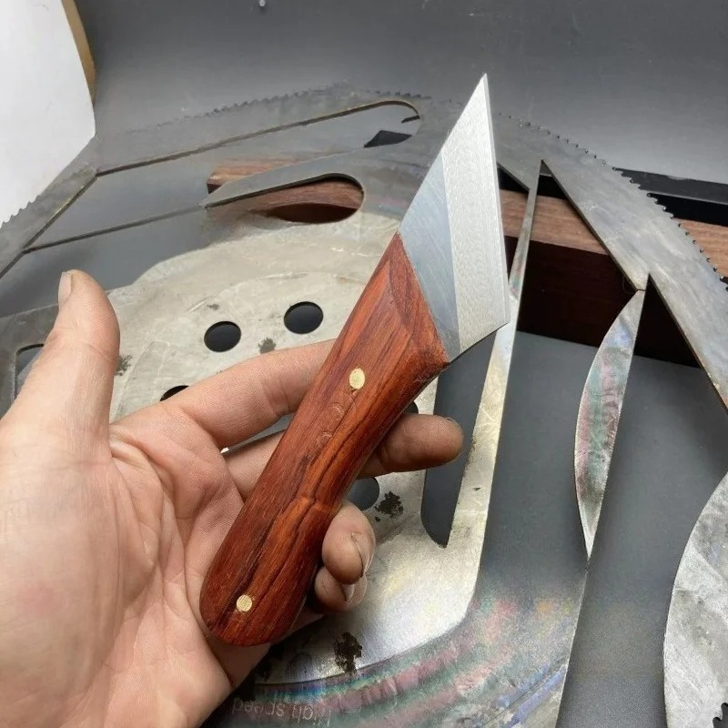 Leatherwork Knives - 17CM粉末高速鋼木製ハンドル革切り包丁手作りDIY革製品切刃剥離革工芸ツール