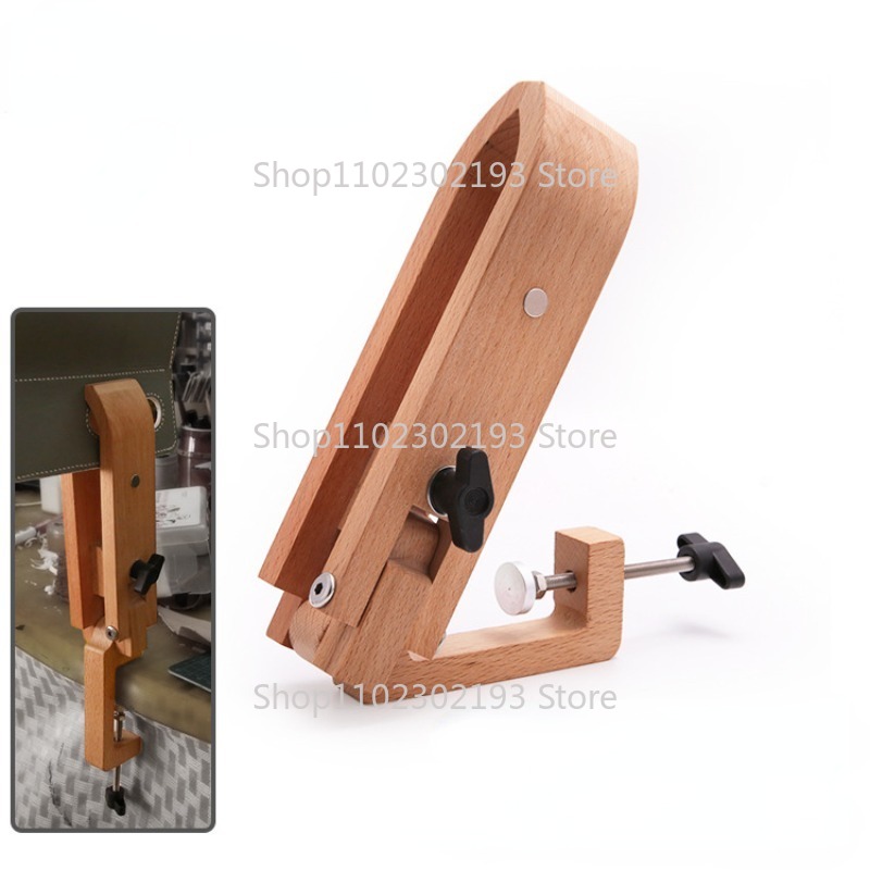 Leatherwork Accessories - 折りたたみ木製クランプ調整可能な木材レザークラフトハンドステッチポニーレース縫製 DIY ツールレース縫製 DIY ツール