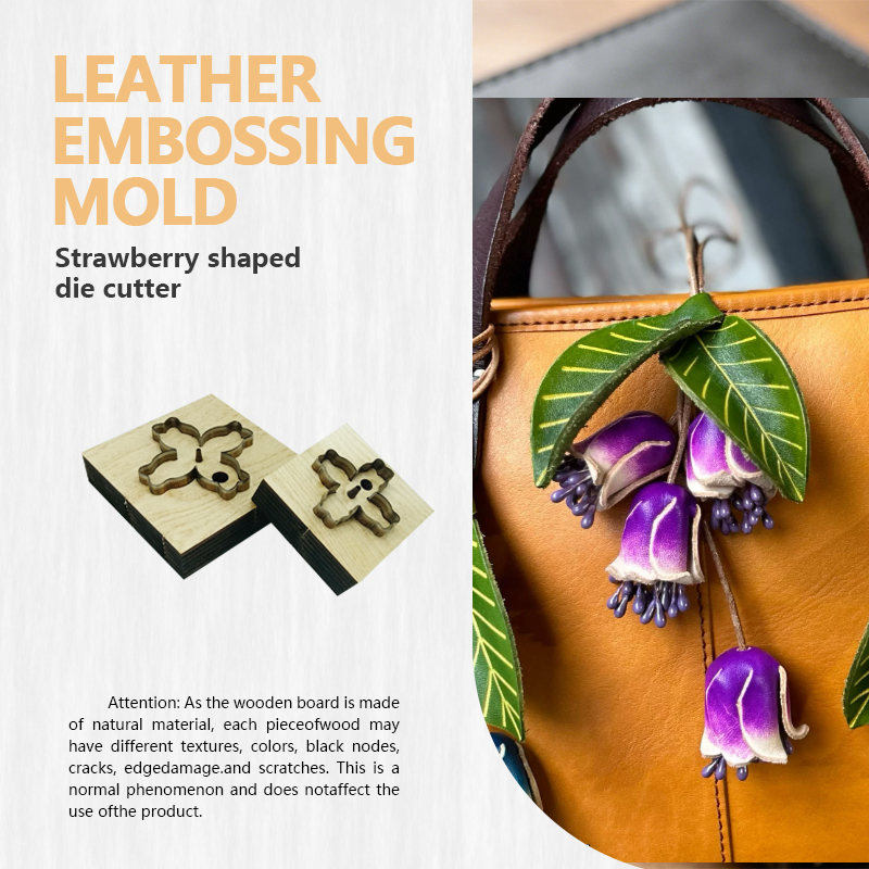 Leatherwork Knives - 大小のベルフラワーレザーナイフ型、革工芸用の便利で簡単な切断テンプレート