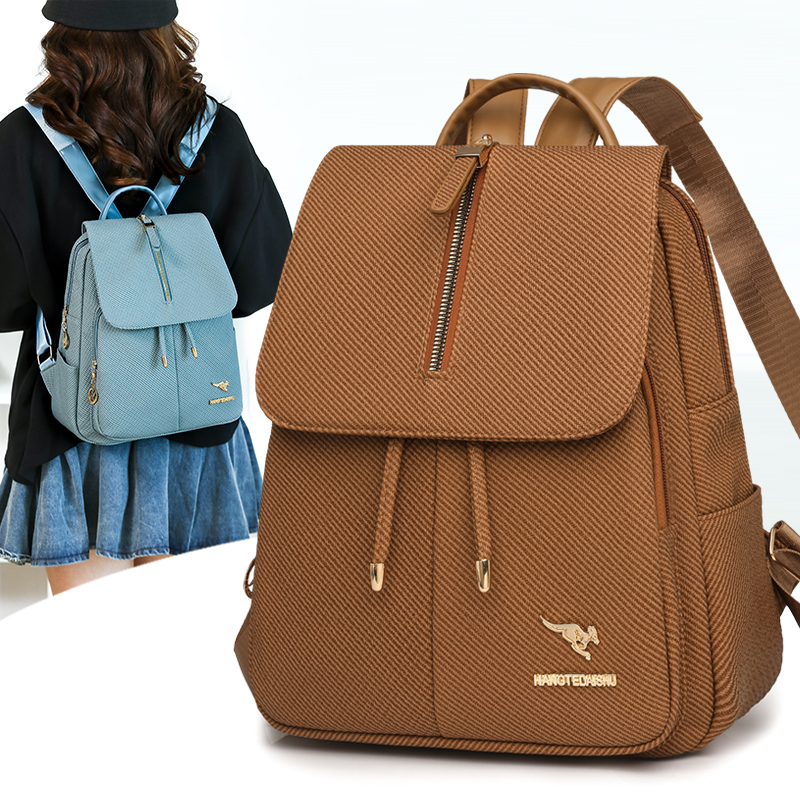 耐久性のあるレディーストラベルバックパック、PUレザーカジュ - Leather Work Womens Backpack のレビューと価格