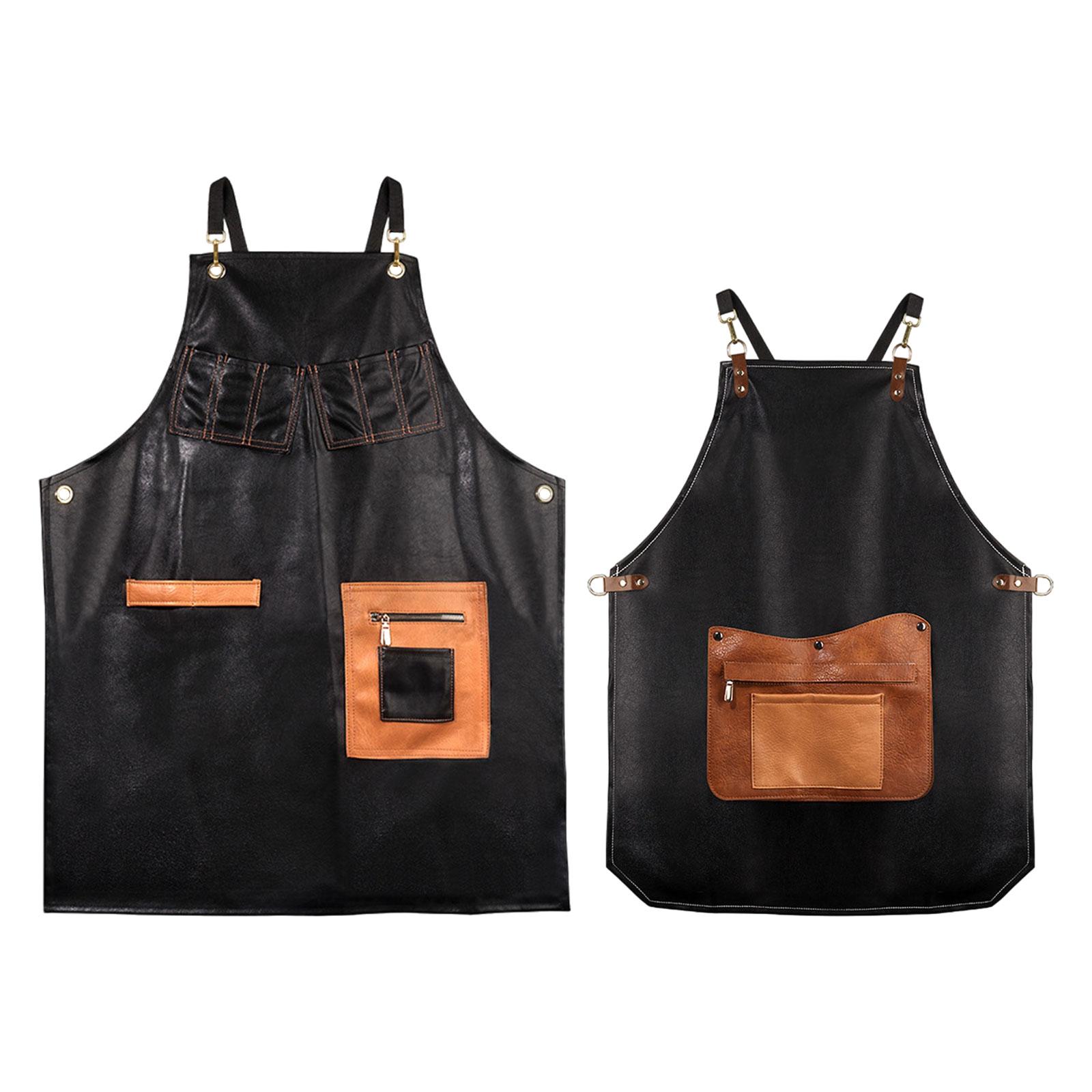 PUレザーエプロン コーヒーショップ ウェイターエプロン 作 - Leatherwork Apron のレビューと価格