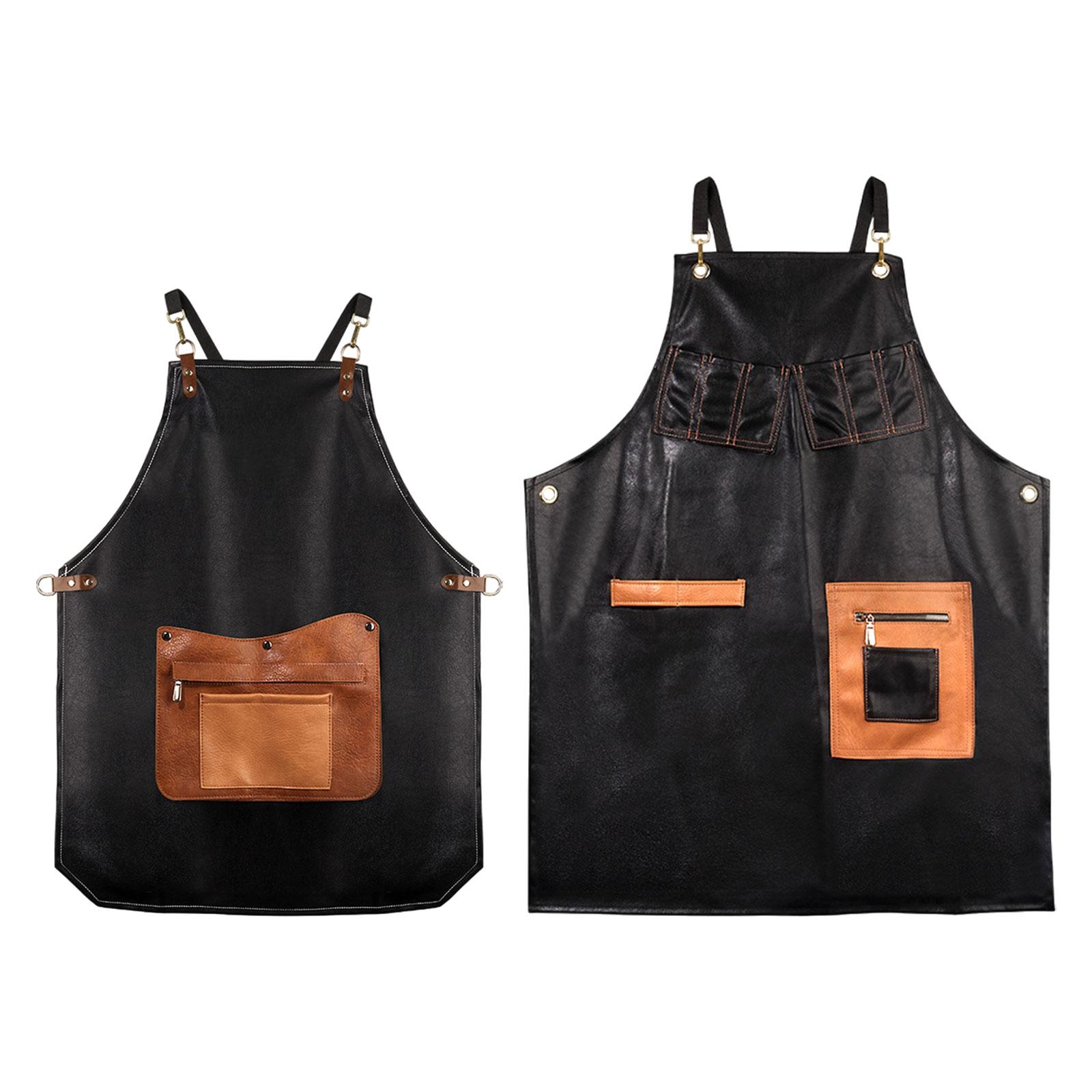 PUレザーエプロン コーヒーショップ ウェイターエプロン 作 - Leatherwork Apron のレビューと価格