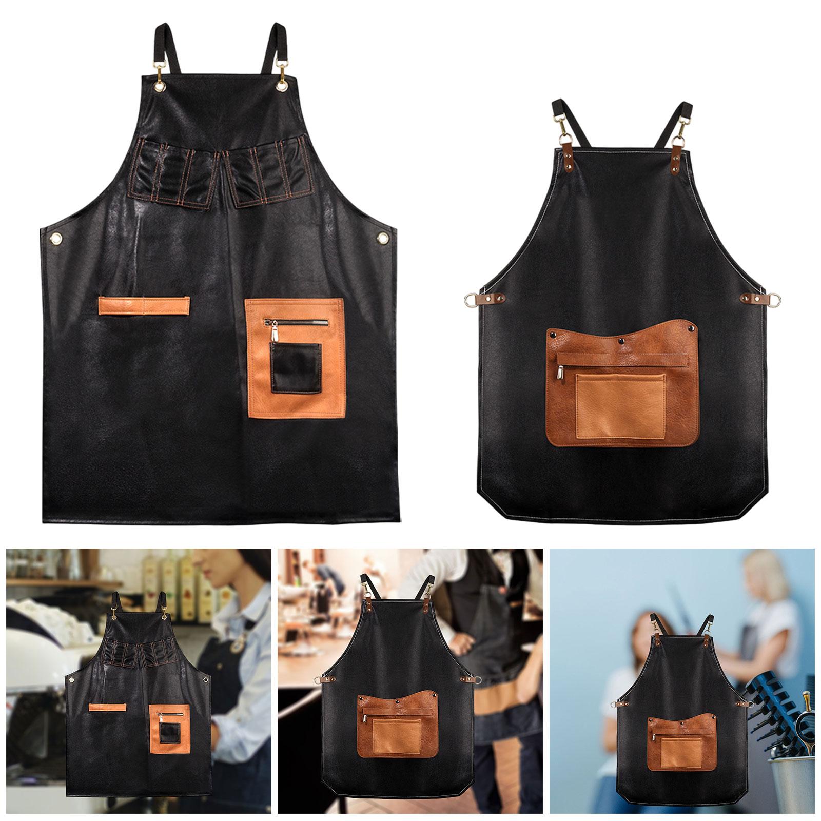 PUレザーエプロン コーヒーショップ ウェイターエプロン 作 - Leatherwork Apron のレビューと価格