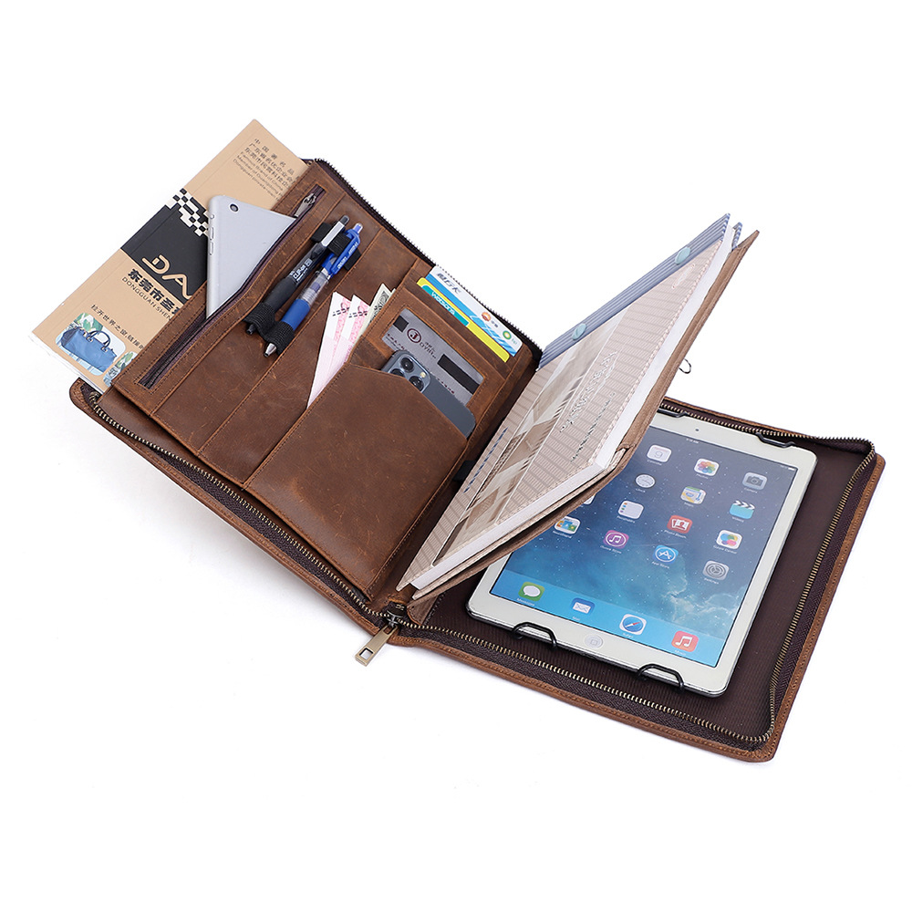 男女兼用 本革ポートフォリオオーガナイザー レジュメフォリオ - Leather Work Folio のレビューと価格