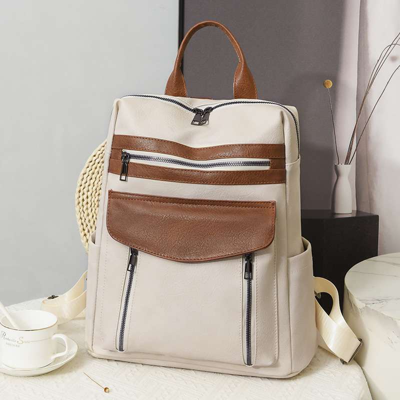 新着革ラップトップ PU バックパック女性男性バックパックフ - Leather Work Womens Backpack のレビューと価格