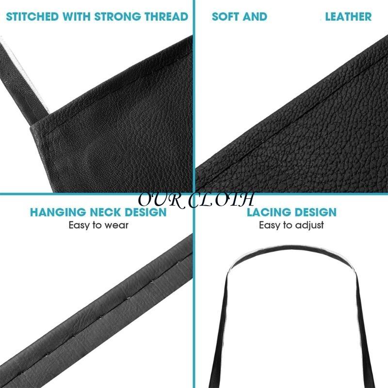 オイルプルーフ防水エプロンPUレザーエプロン食器洗いラボ肉屋 - Leatherwork Apron のレビューと価格
