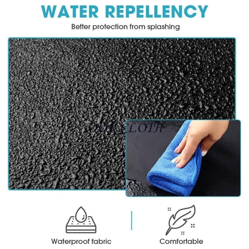 オイルプルーフ防水エプロンPUレザーエプロン食器洗いラボ肉屋 - Leatherwork Apron のレビューと価格