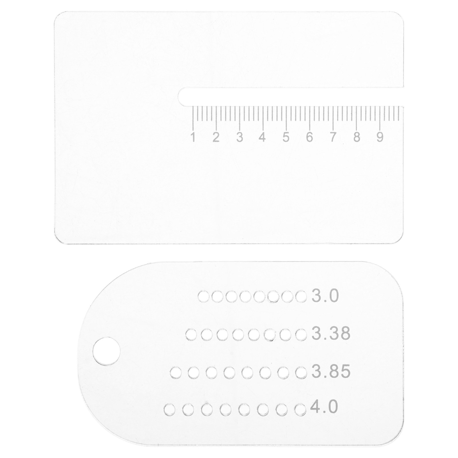2個入りパンチガイド多機能定規、精密なステッチング用穴間隔プ - Leatherwork Ruler のレビューと価格