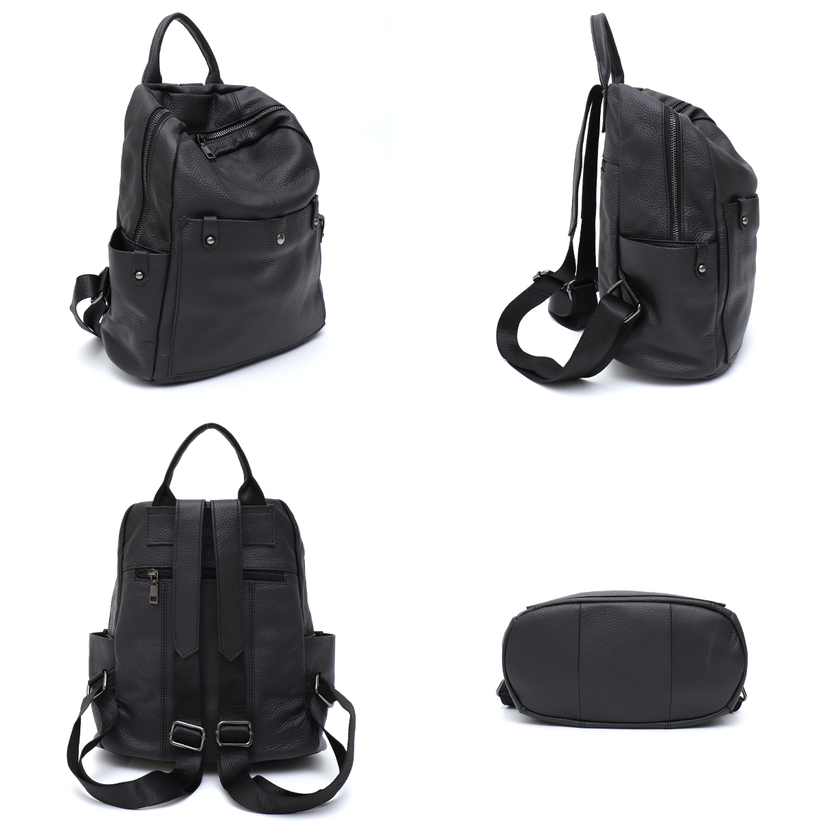 ソフト本牛革デイリーバックパック女性男性広々としたマルチポケ - Leather Work Womens Backpack のレビューと価格