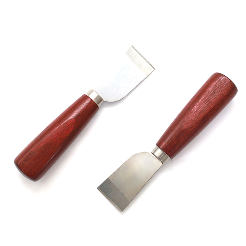 新しいDIYレザークラフトツール木製ハンドルステンレス鋼レザ - Leatherwork Knives のレビューと価格