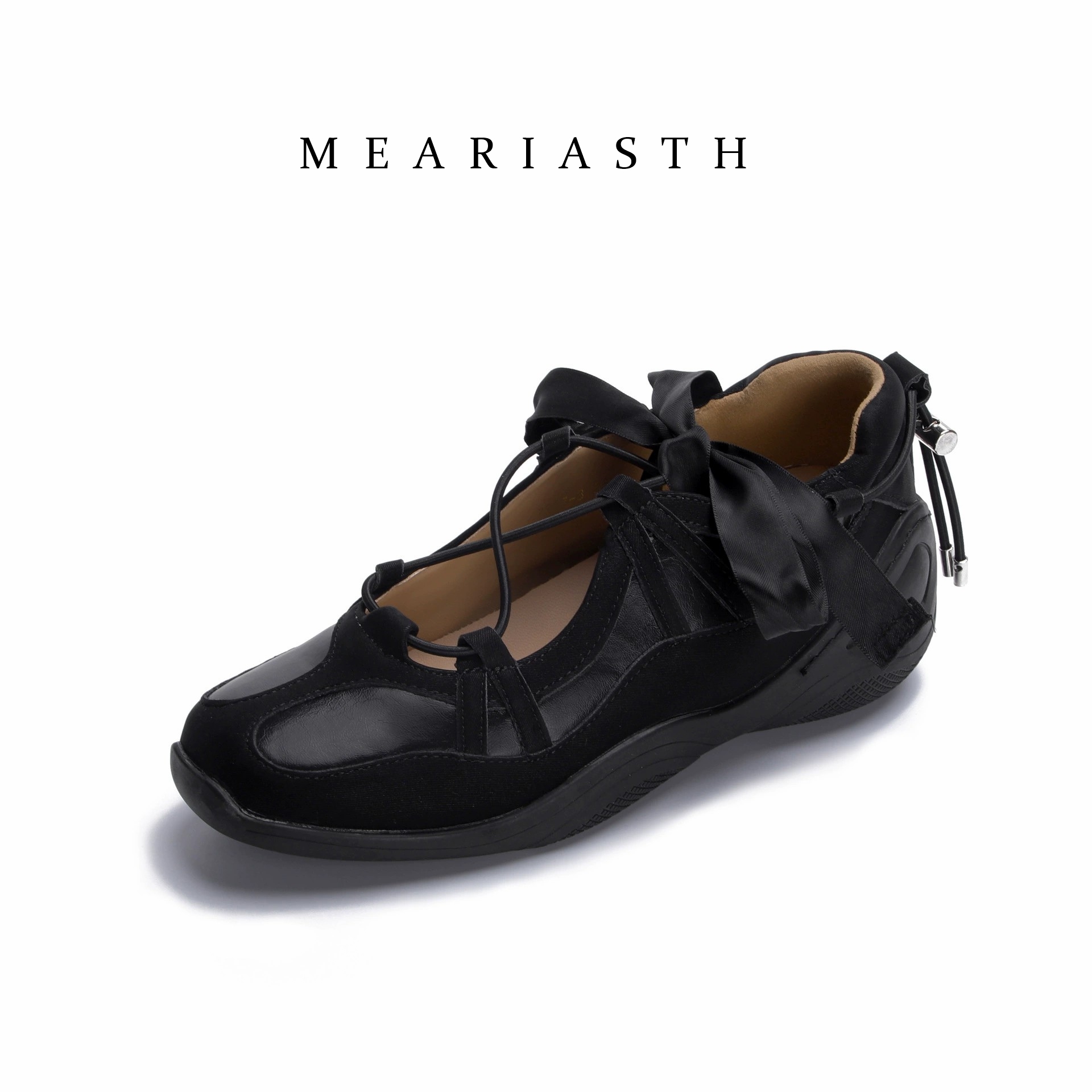 2026年春と秋のレディースローヒール韓国風パールチェーン付 - Leather Work Flats Women のレビューと価格