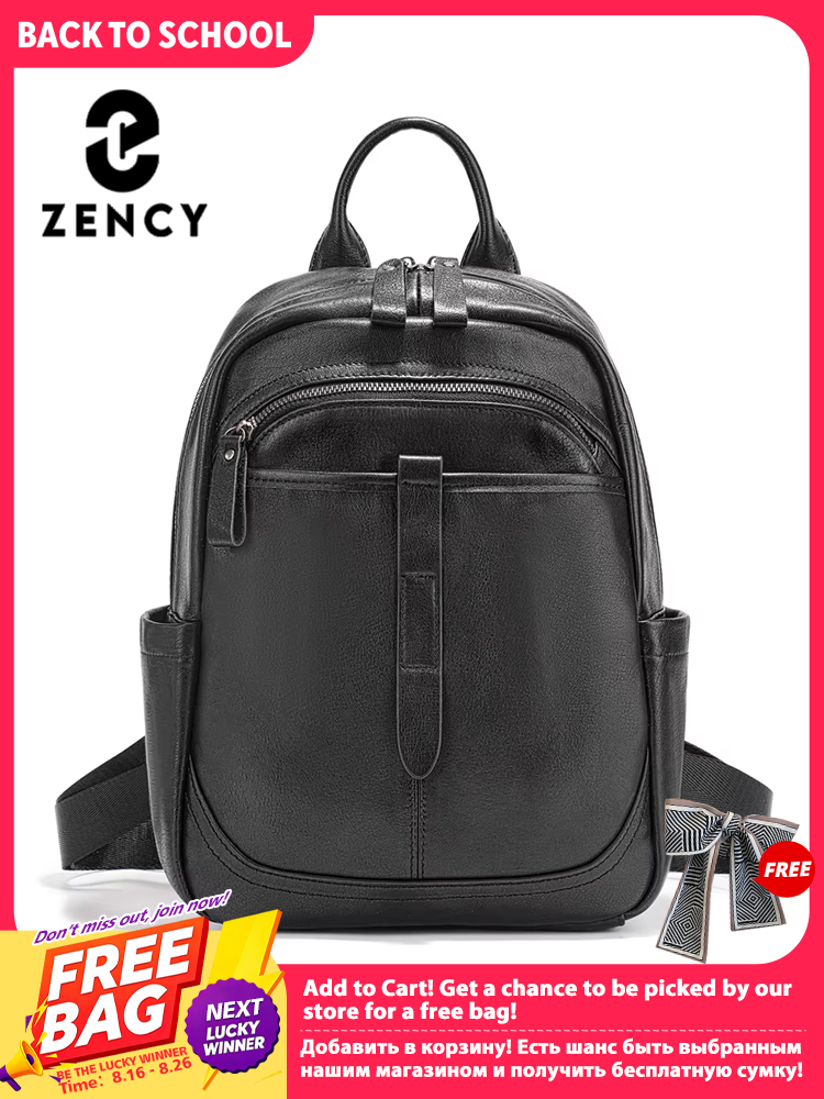 Zency レディース 本革 バックパック 大容量 通勤 旅 - Leather Work Womens Backpack のレビューと価格