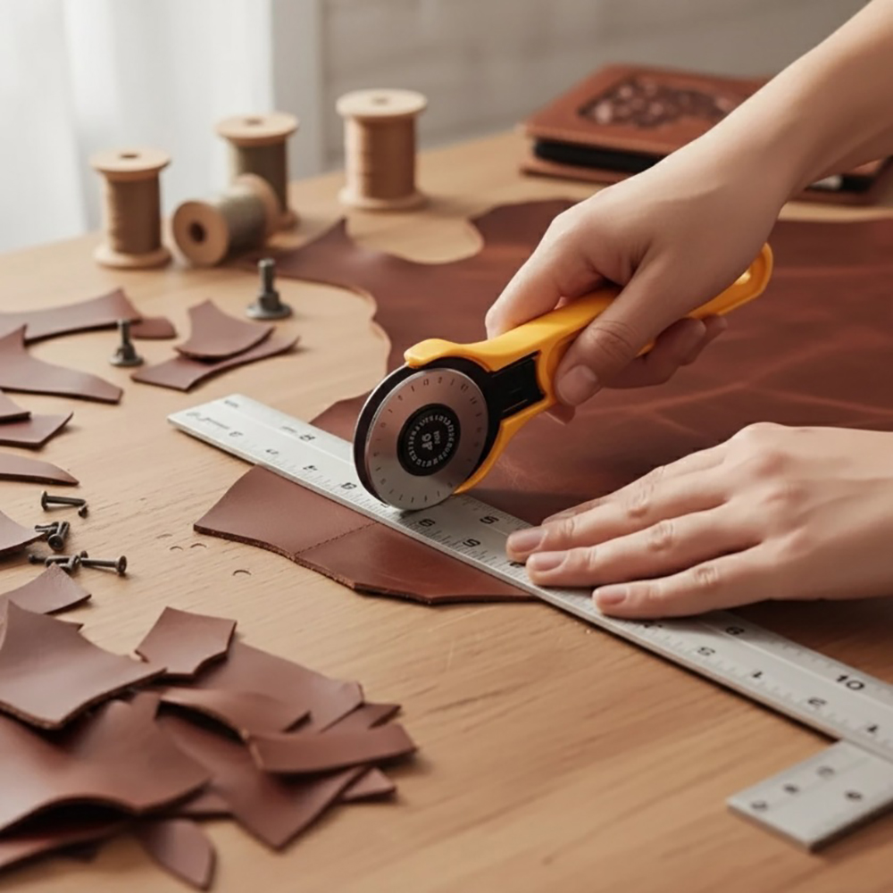 45 ミリメートルロータリー生地カッターレザークラフト切削工 - Leatherwork Accessories のレビューと価格