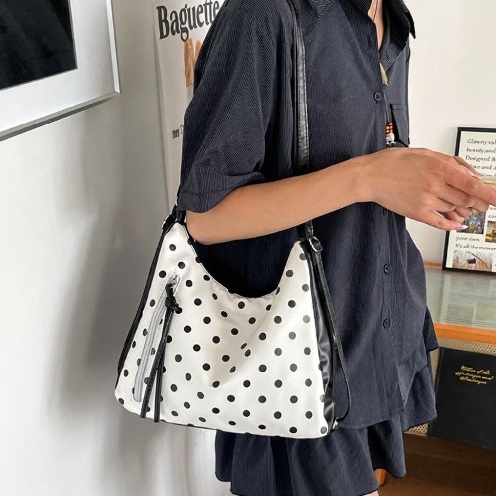 ヴィンテージ PU レザー水玉模様ショルダーバッグ大容量バッ - Leather Work Womens Backpack のレビューと価格