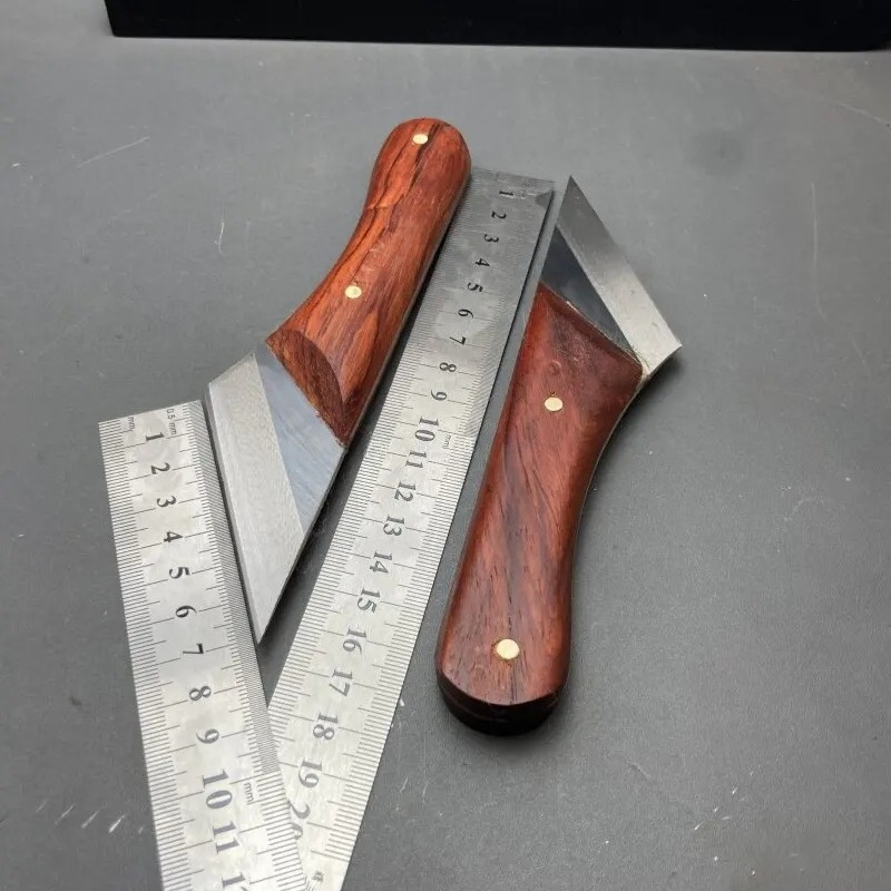17CM粉末高速鋼木製ハンドル革切り包丁手作りDIY革製品切 - Leatherwork Knives のレビューと価格