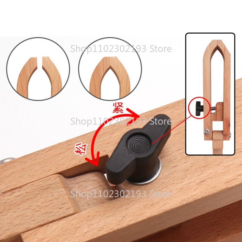 折りたたみ木製クランプ調整可能な木材レザークラフトハンドステ - Leatherwork Accessories のレビューと価格