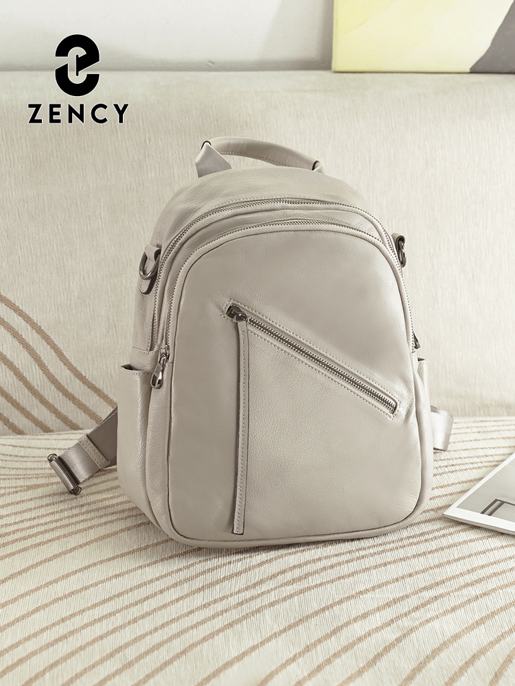 Zency レディース 本革 バックパック マルチポケット  - Leather Work Womens Backpack のレビューと価格