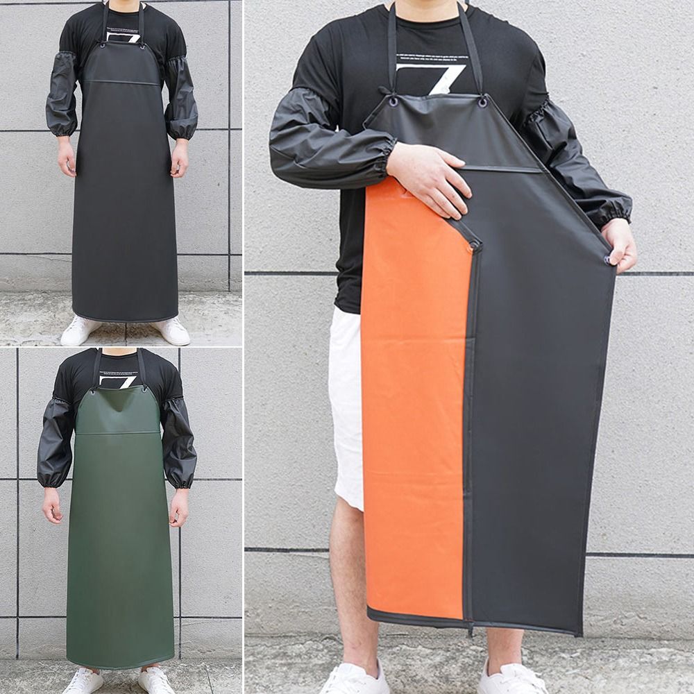 耐久性のあるPUレザーキッチンエプロン防水防油調理用シェフエ - Leatherwork Apron のレビューと価格