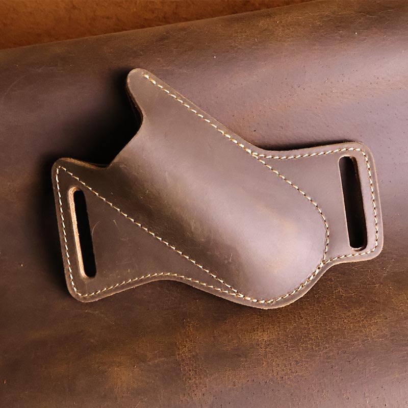 手作りの革製ポケットスカバーベルト,折りたたみナイフなしのe - Leatherwork Knives のレビューと価格