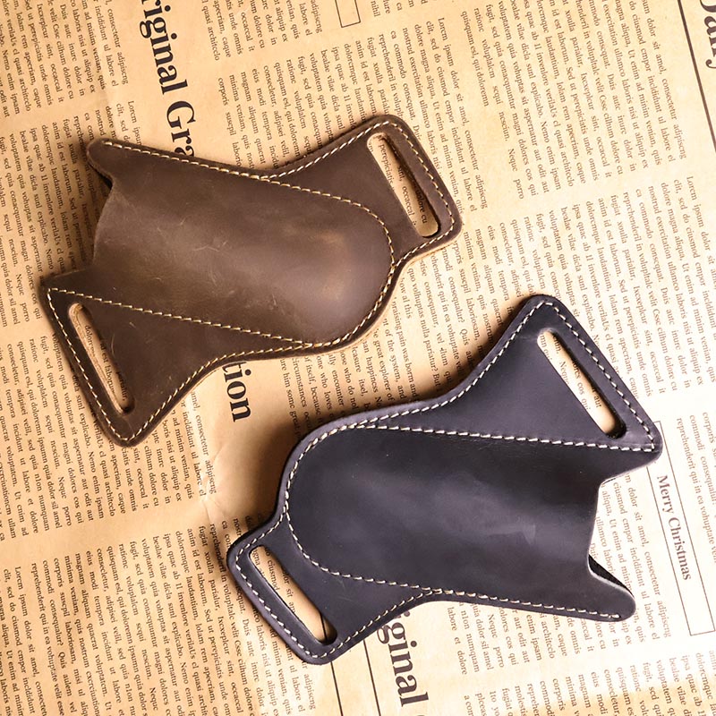 手作りの革製ポケットスカバーベルト,折りたたみナイフなしのe - Leatherwork Knives のレビューと価格